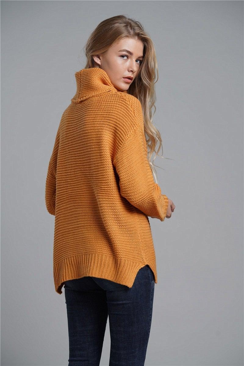 COOL TURTLENECK CASUAL SWEATER - Qokys