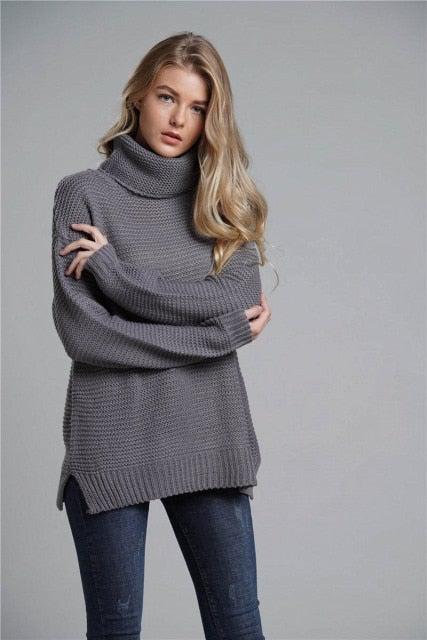 COOL TURTLENECK CASUAL SWEATER - Qokys