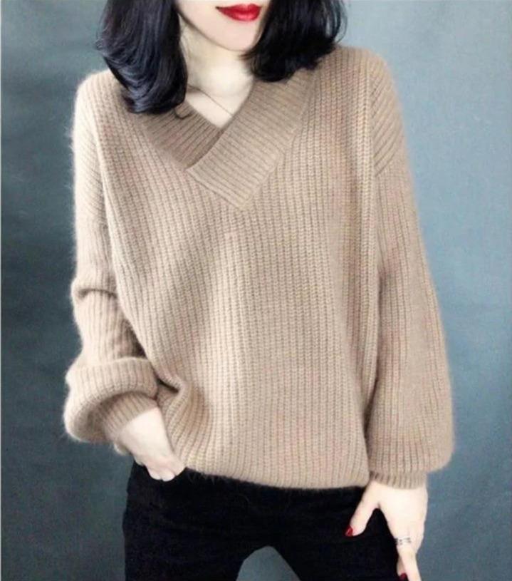 COOL V NECK SWEATER - Qokys