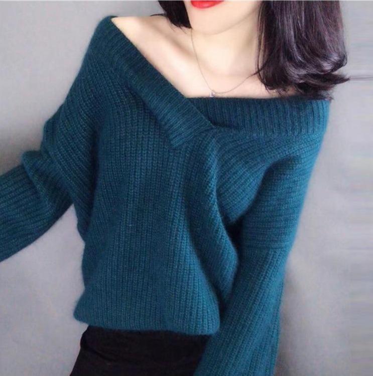 COOL V NECK SWEATER - Qokys