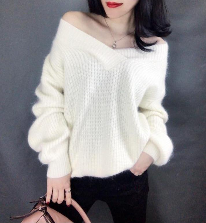 COOL V NECK SWEATER - Qokys