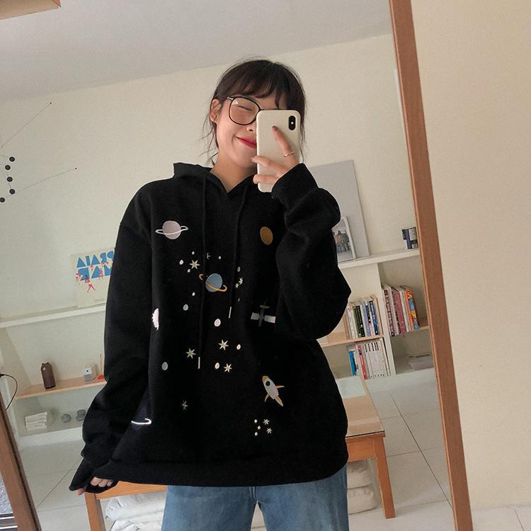 CUTE GALAXY HARAJUKU HOODIE - Qokys