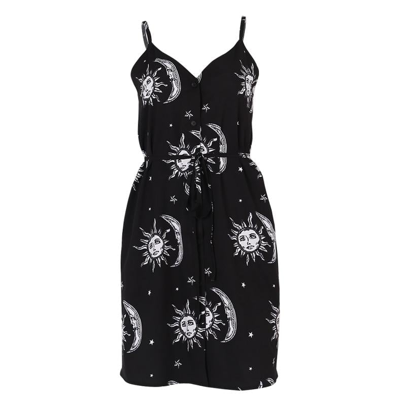 GOTHIC PUNK MINI DRESS - Qokys