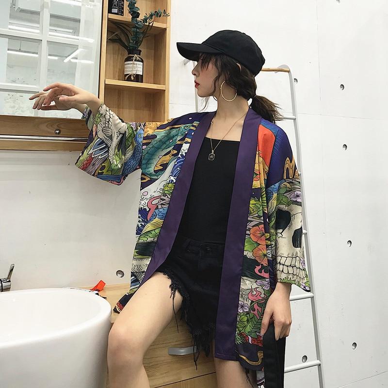 HARAJUKU KIMONO STYLE BLOUSE - Qokys