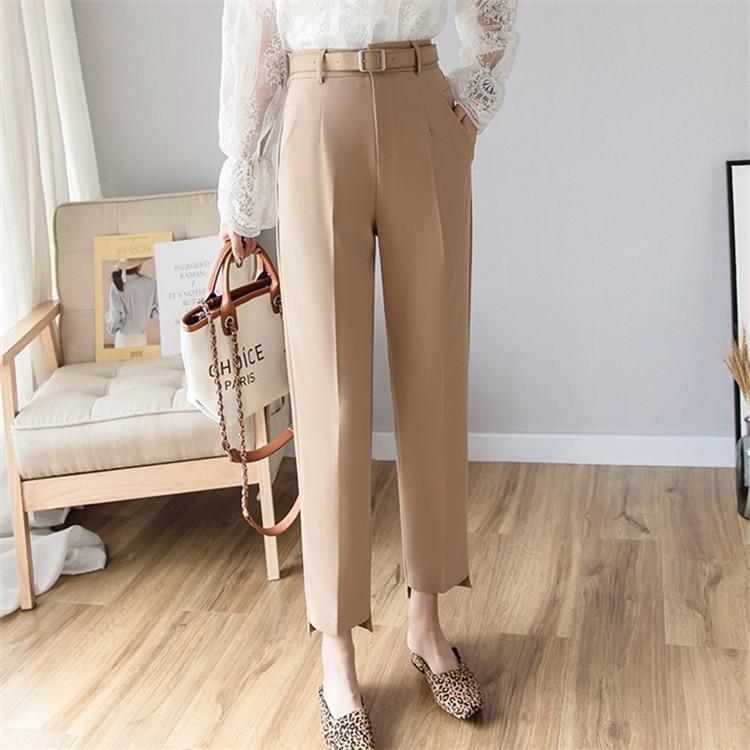 HIGH WAIST OFFICE LADY PANTS - Qokys