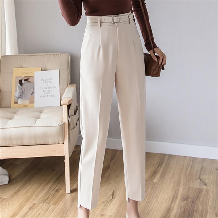 HIGH WAIST OFFICE LADY PANTS - Qokys