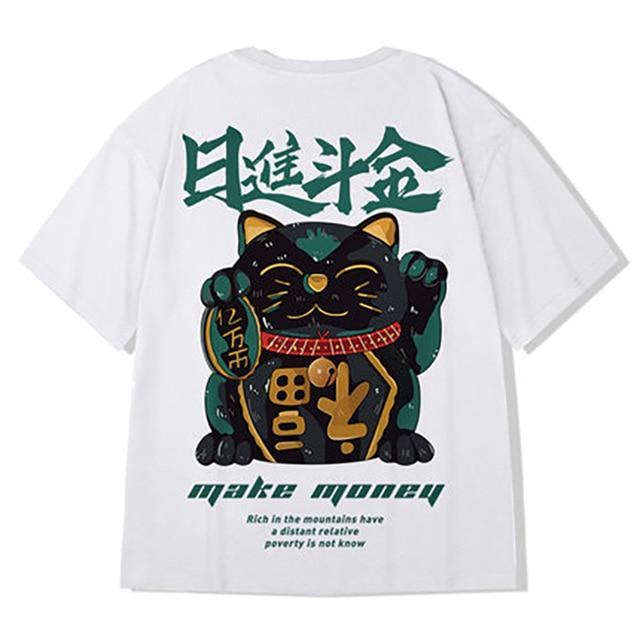 KOREAN CHINESE PRINTED MEN T-SHIRT - Qokys