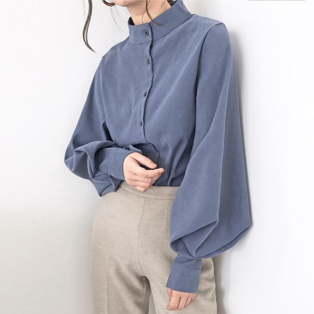 KOREAN OVERSIZE BLOUSE - Qokys