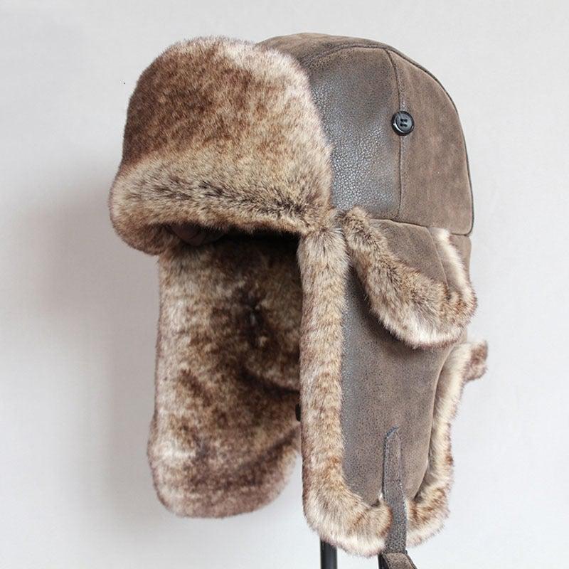 LEATHER TRAPPER HAT - Qokys