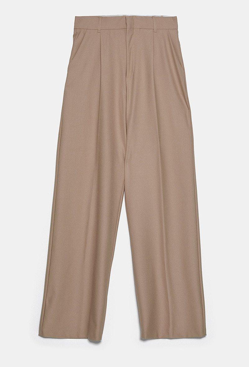 OFFICE STYLE HIGH WEIST WIDE LEG PANTS - Qokys