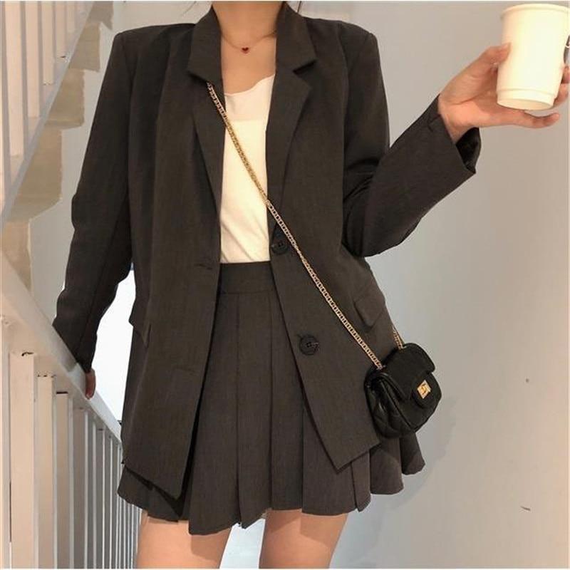 PLEATED BUSINESS OUTFIT - Qokys