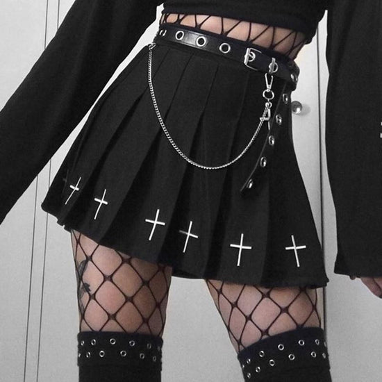 SEXY HARAJUKU HIGH WAIST MINI SKIRT - Qokys.com