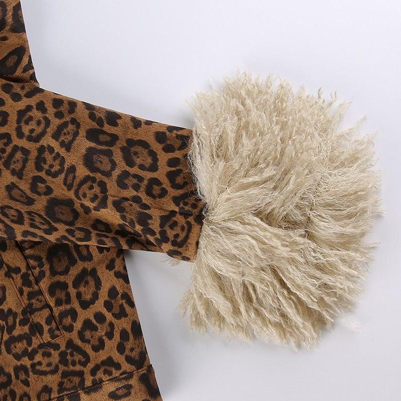 VINTAGE LEOPARD ELEGANT COAT - Qokys