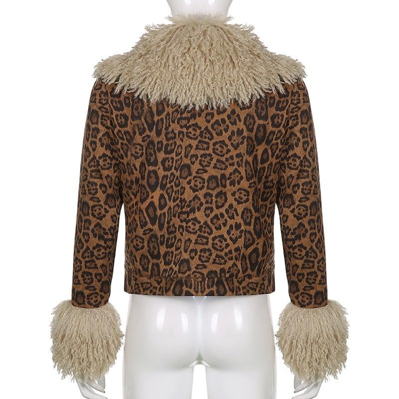 VINTAGE LEOPARD ELEGANT COAT - Qokys
