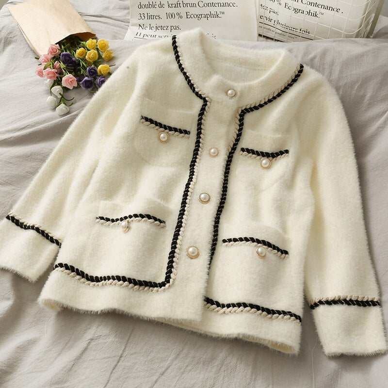 VINTAGE KNITTED LONG SLEEVE CARDIGAN
